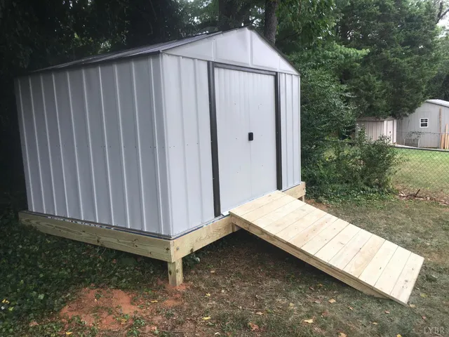 a wooden fence in the garden