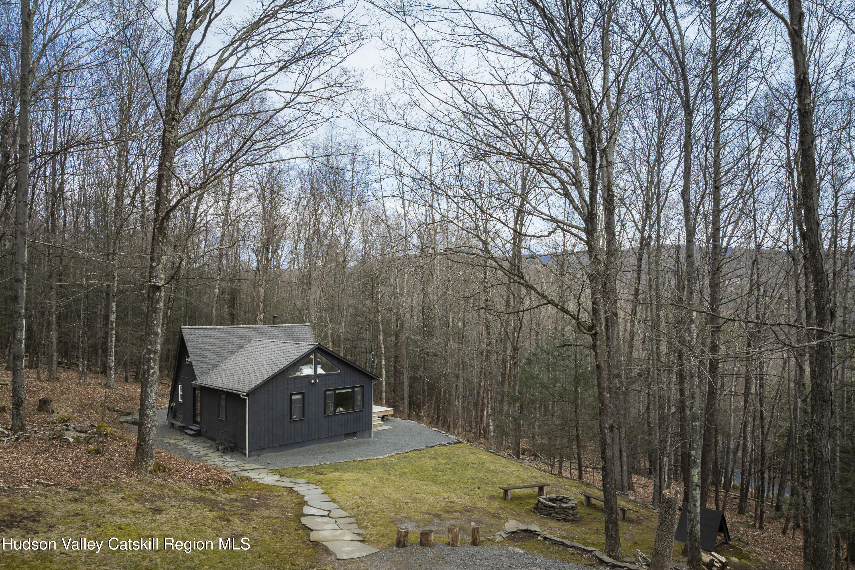 44 Smith Lane Grahamsville, NY 12740 - Photo 2 of 34 a view of a house with a yard balcony and trees