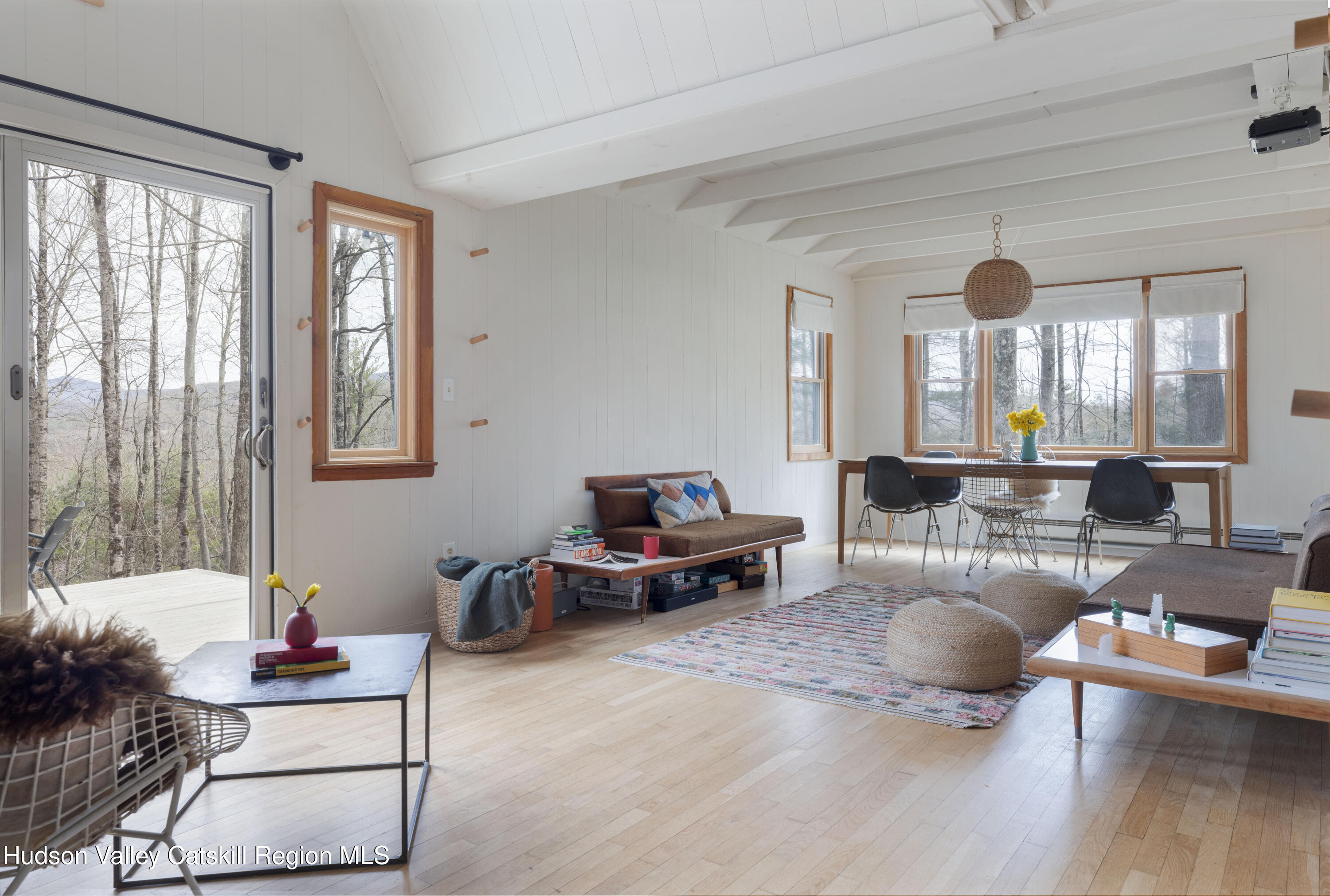 44 Smith Lane Grahamsville, NY 12740 - Photo 8 of 34 a living room with furniture and a large window