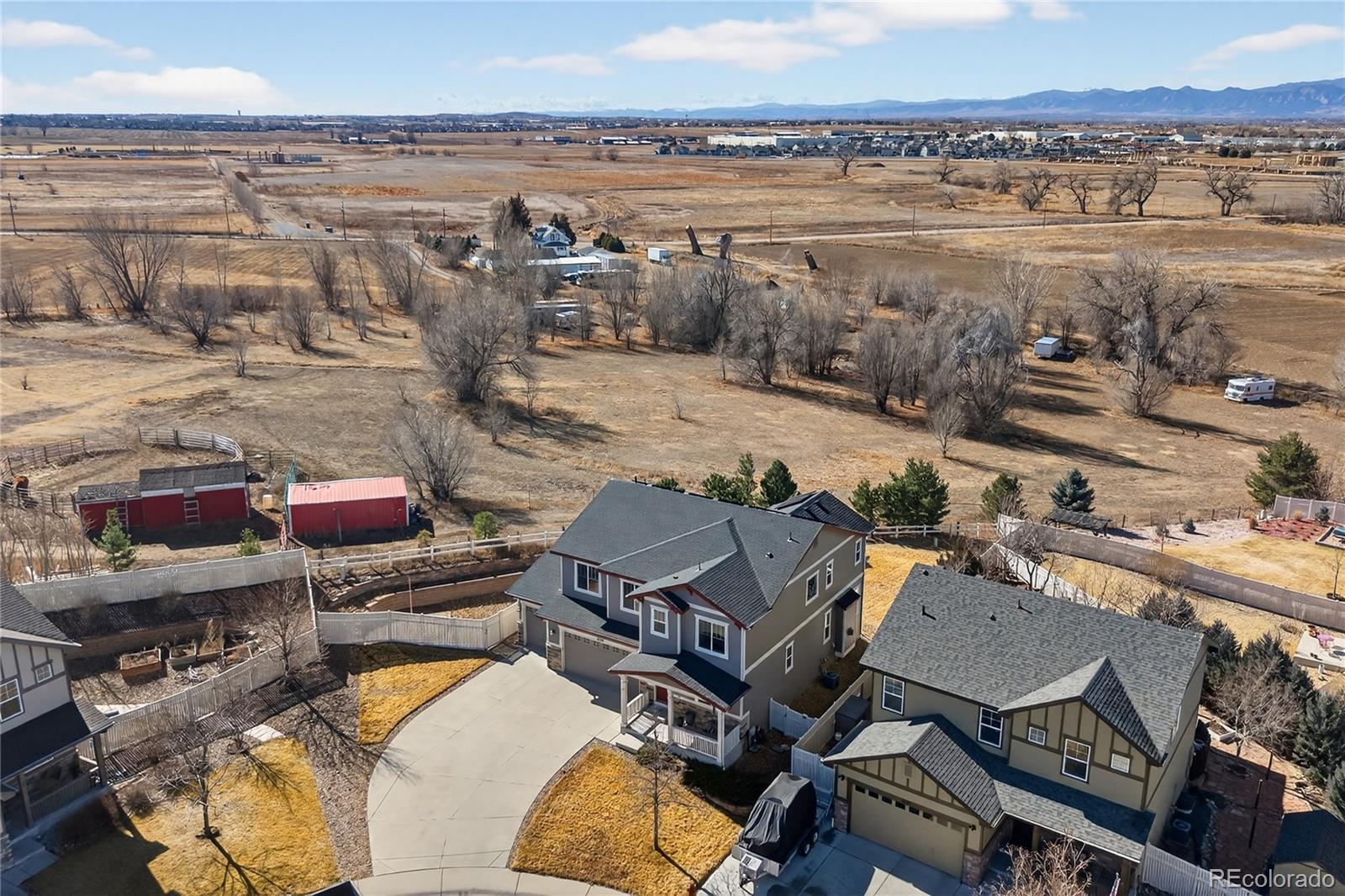 10180 Audrey Street Firestone, CO 80504 - Photo 2 of 46 an aerial view of a house with outdoor space