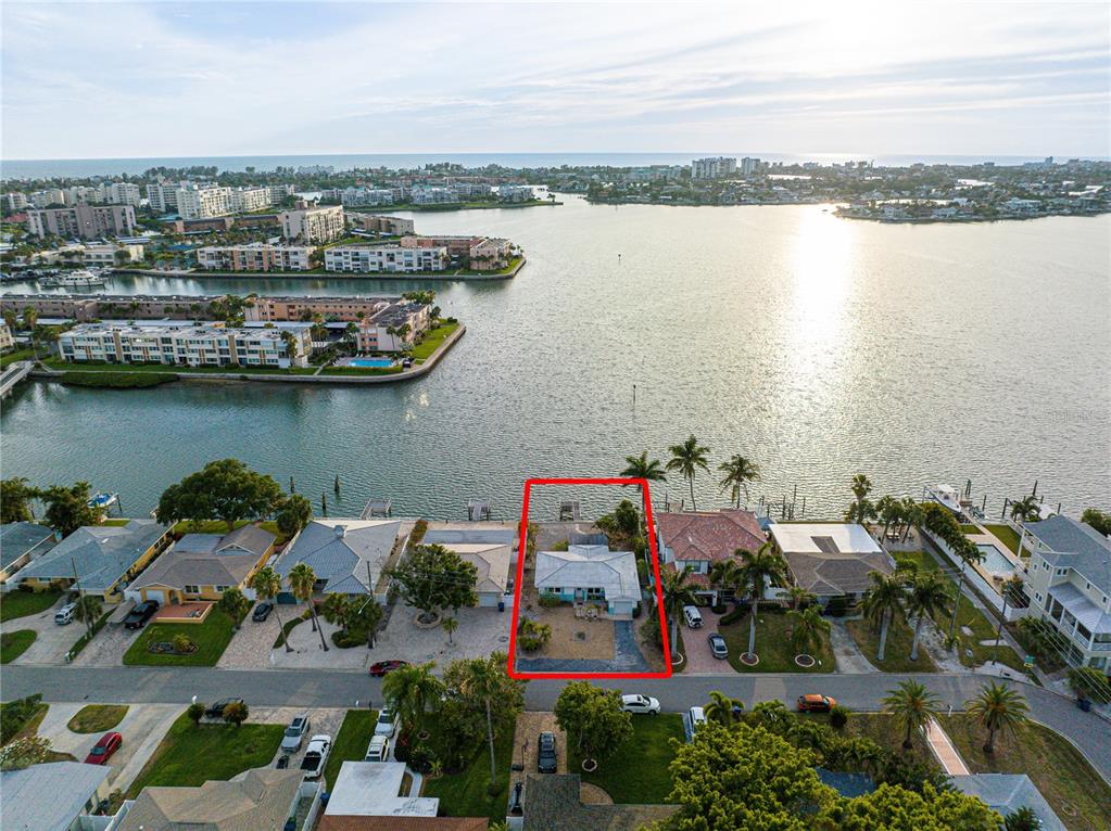 1425 Corey Way South South Pasadena, FL 33707 - Photo 27 of 34 an aerial view of ocean and residential houses with outdoor space