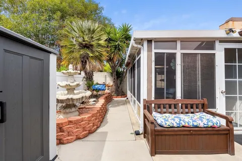 a view of a house with a outdoor space