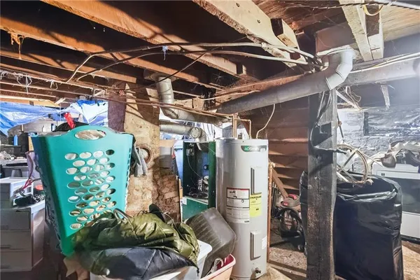 a view of storage and utility room