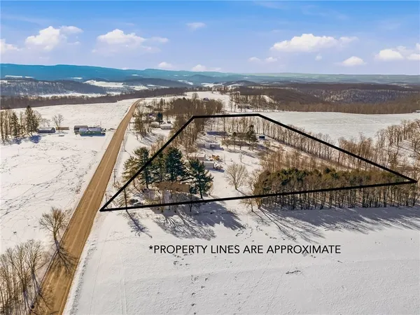 a view of a lake with a beach