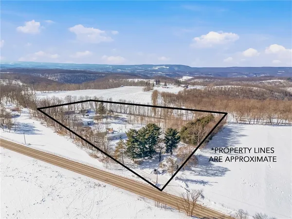 a view of a yard of the house