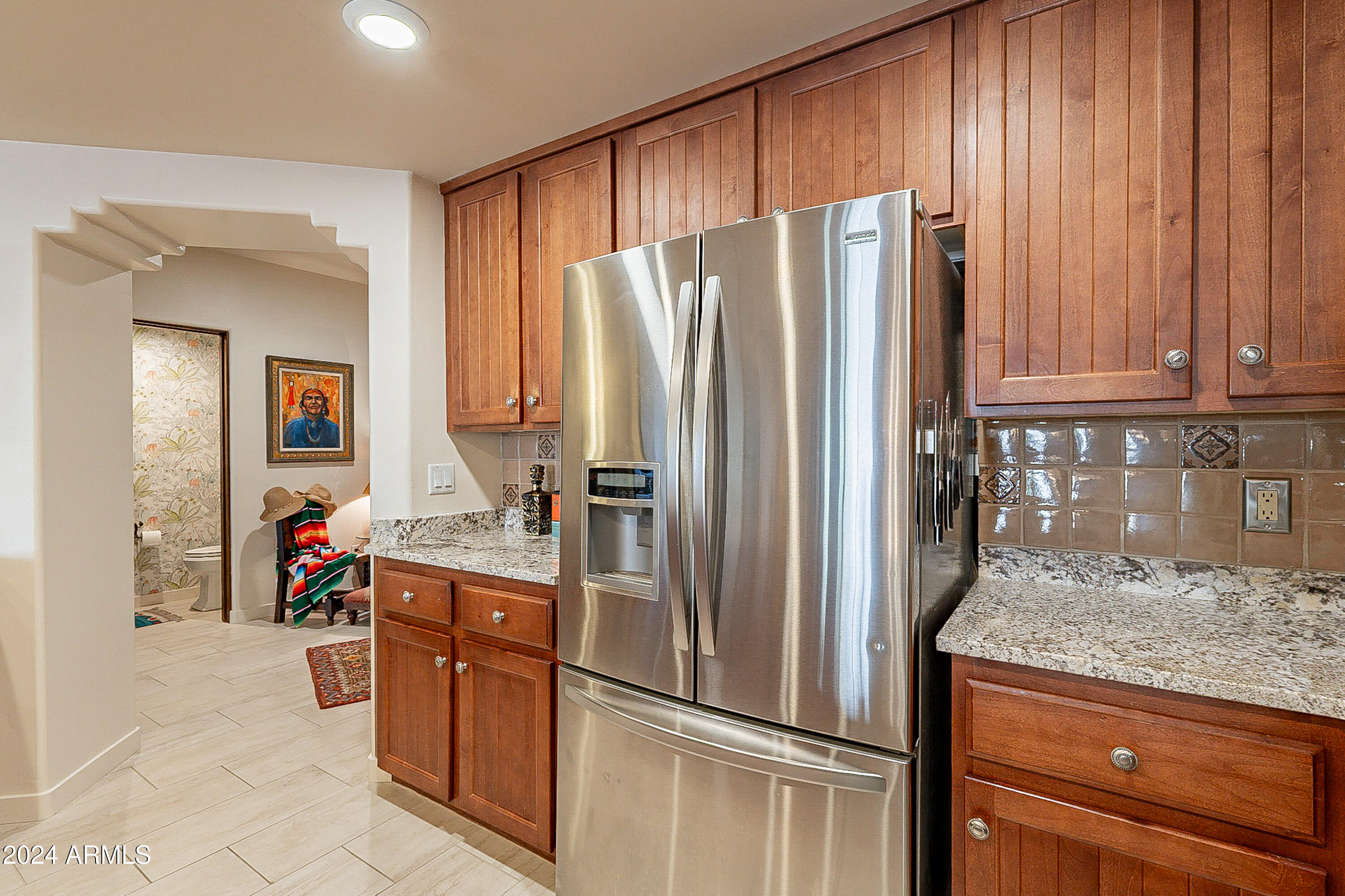 36601 North Mule Train Road, Unit B14 Carefree, AZ 85377 - Photo 27 of 67 Stainless fridge and plenty of cabinets