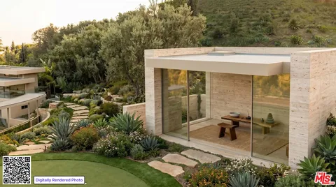 a view of a patio with table and chairs and potted plants