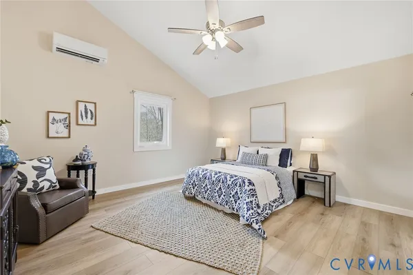 a room with a bed and a couch