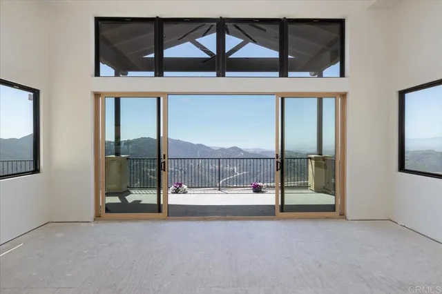 a view of an indoor balcony