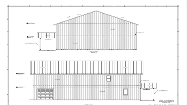 a view of a black white wall