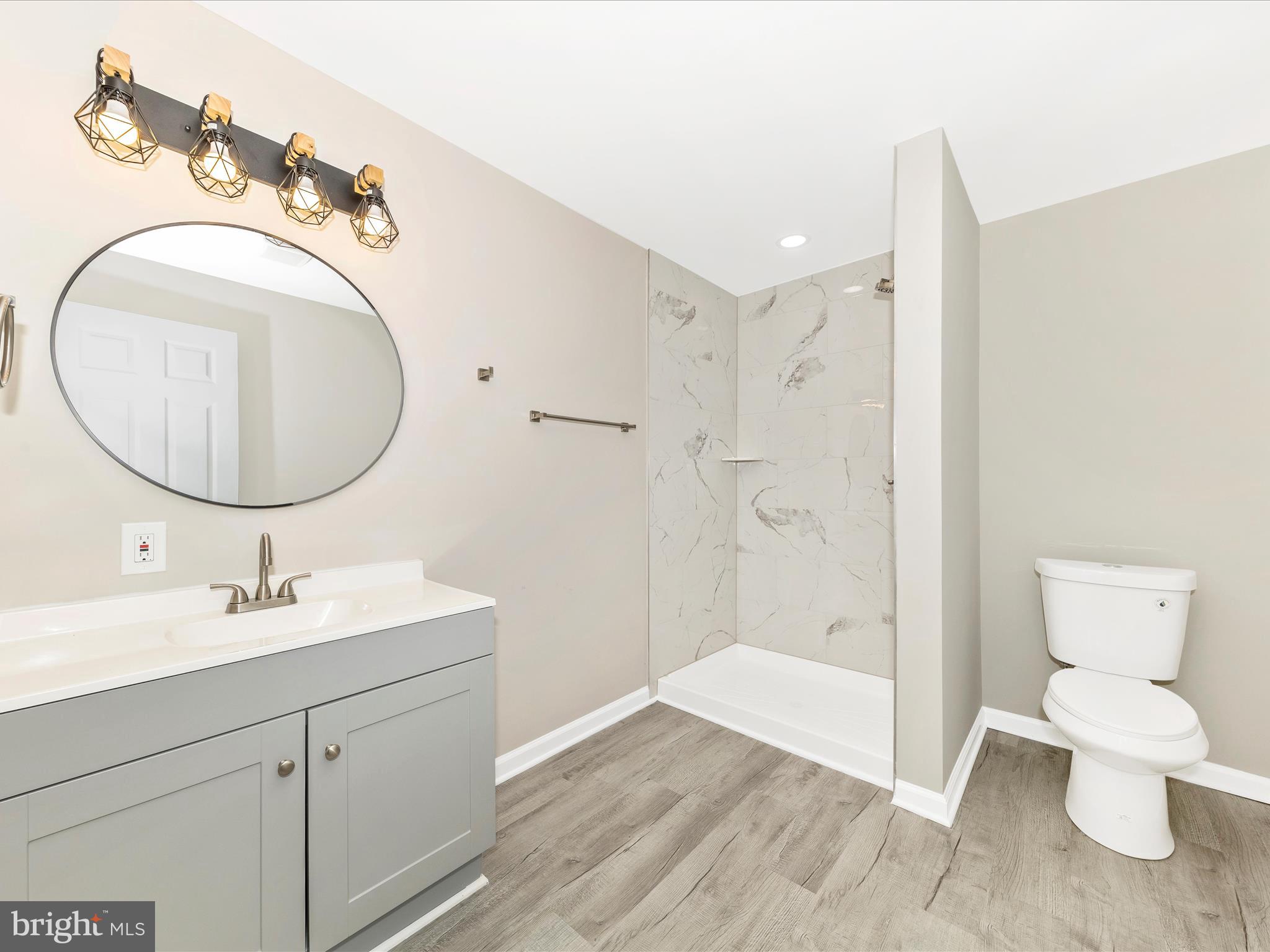 2431 Quebec School Road Middletown, MD 21769 - Photo 43 of 56 a bathroom with a sink a toilet and shower