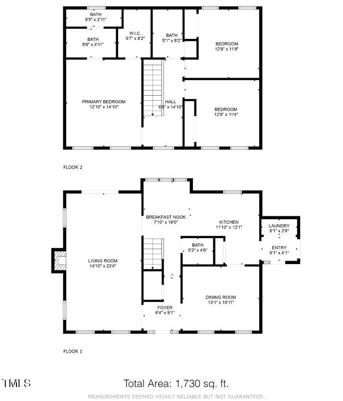 5021 Denham Court Raleigh, NC 27613 - Photo 43 of 43 Denham Floorplan Picture