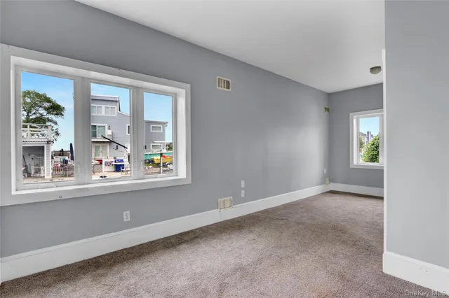 an empty room with window