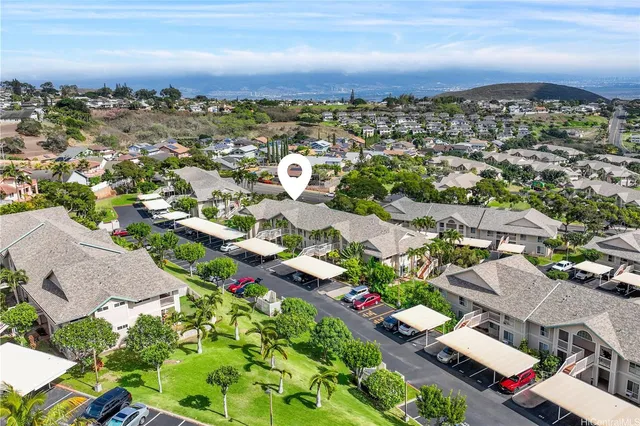 an aerial view of multiple house
