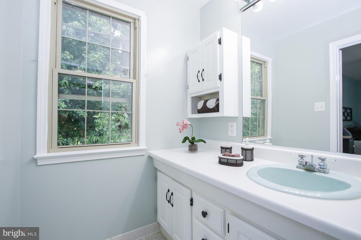 13121 Tamarack Road Silver Spring, MD 20904 - Photo 23 of 30 a bathroom with a sink a window and a mirror