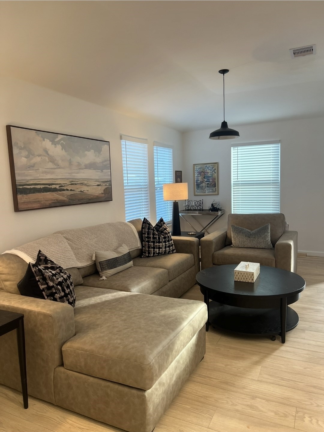 620 St Lawrence River Road Conroe, TX 77316 - Photo 11 of 21 a living room with furniture and a ceiling fan