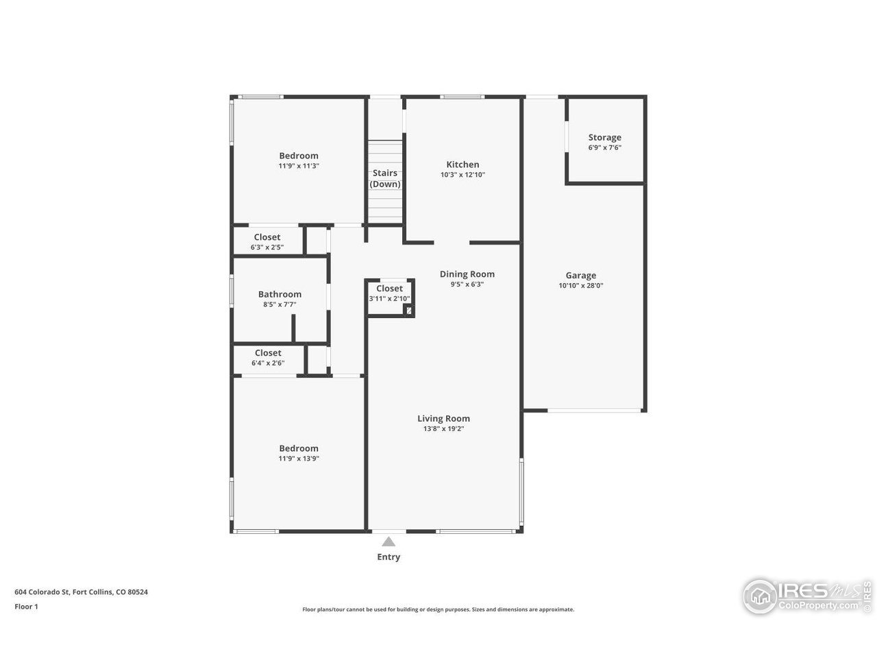 604 Colorado Street Fort Collins, CO 80524 - Photo 30 of 32 a picture of a floor plan