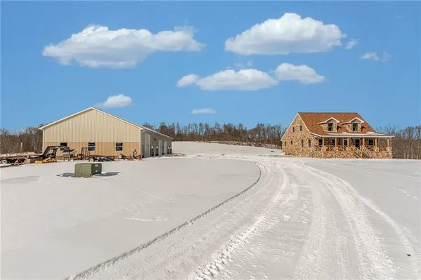 a view of a terrace with a building