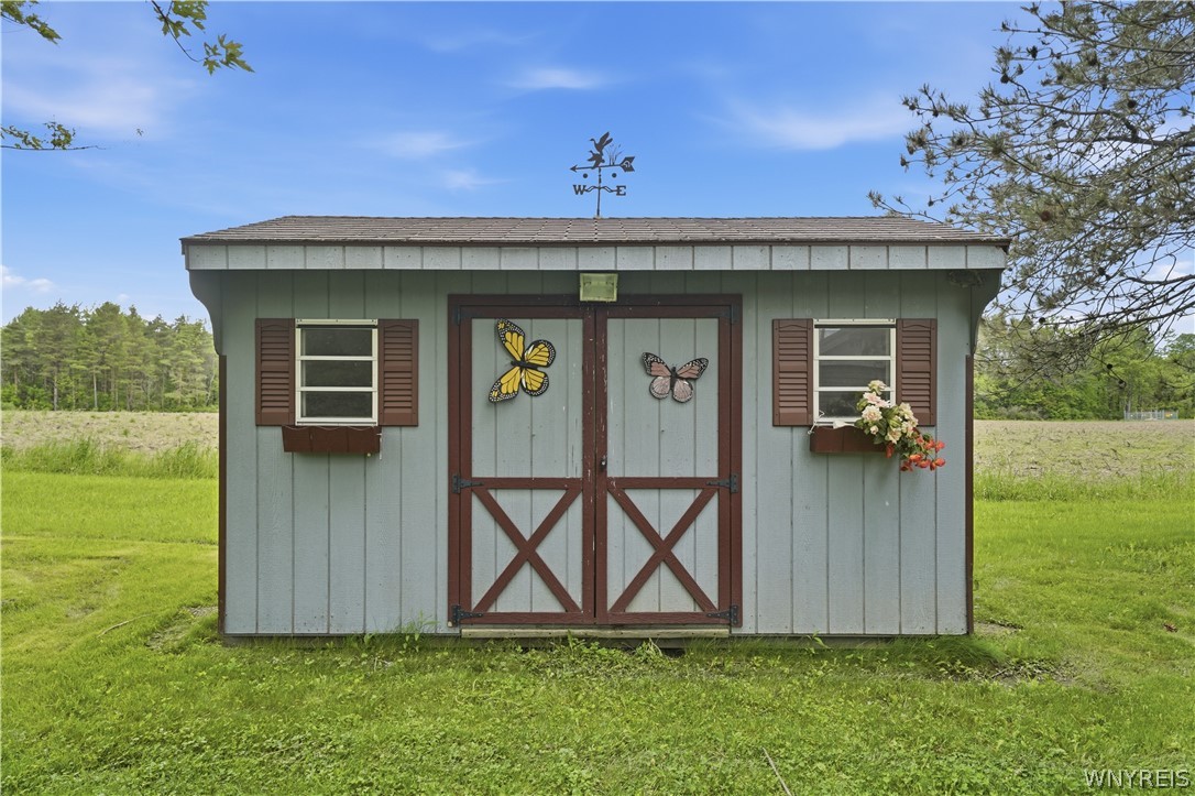 9950 Harper Road Darien, NY 14036 - Photo 18 of 50 Rear shed