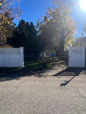 a view of road with trees