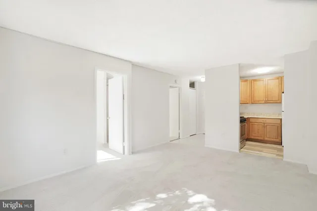 a view of an empty room