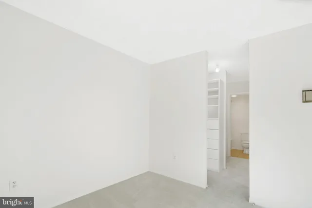 a view of an empty room