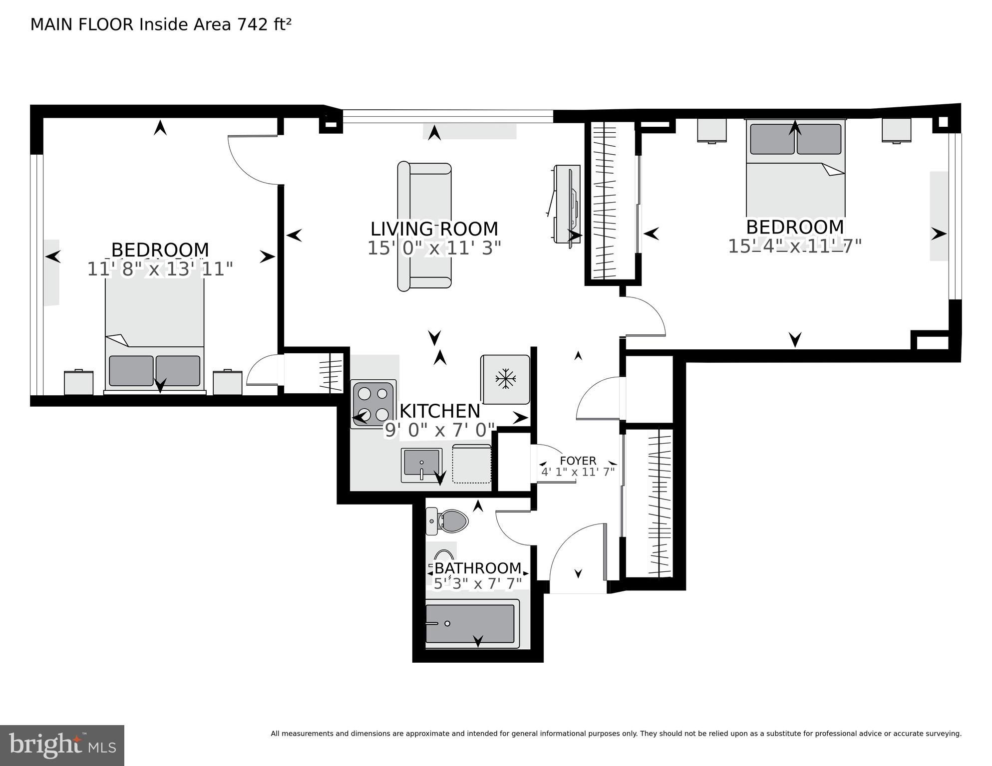 940 25th Street Northwest, Unit 514S Washington, DC 20037 - Photo 30 of 30 Floorplan