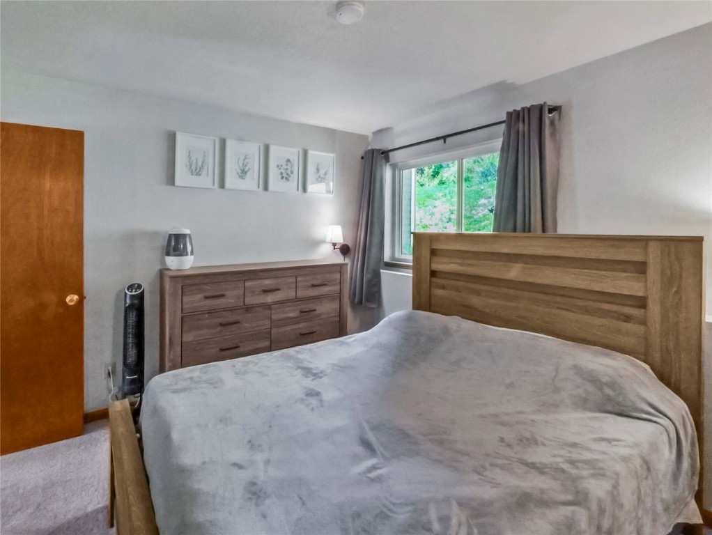 9876 Ryan Gulch Road, Unit 106 Silverthorne, CO 80498 - Photo 13 of 27 a bedroom with a bed and a dresser