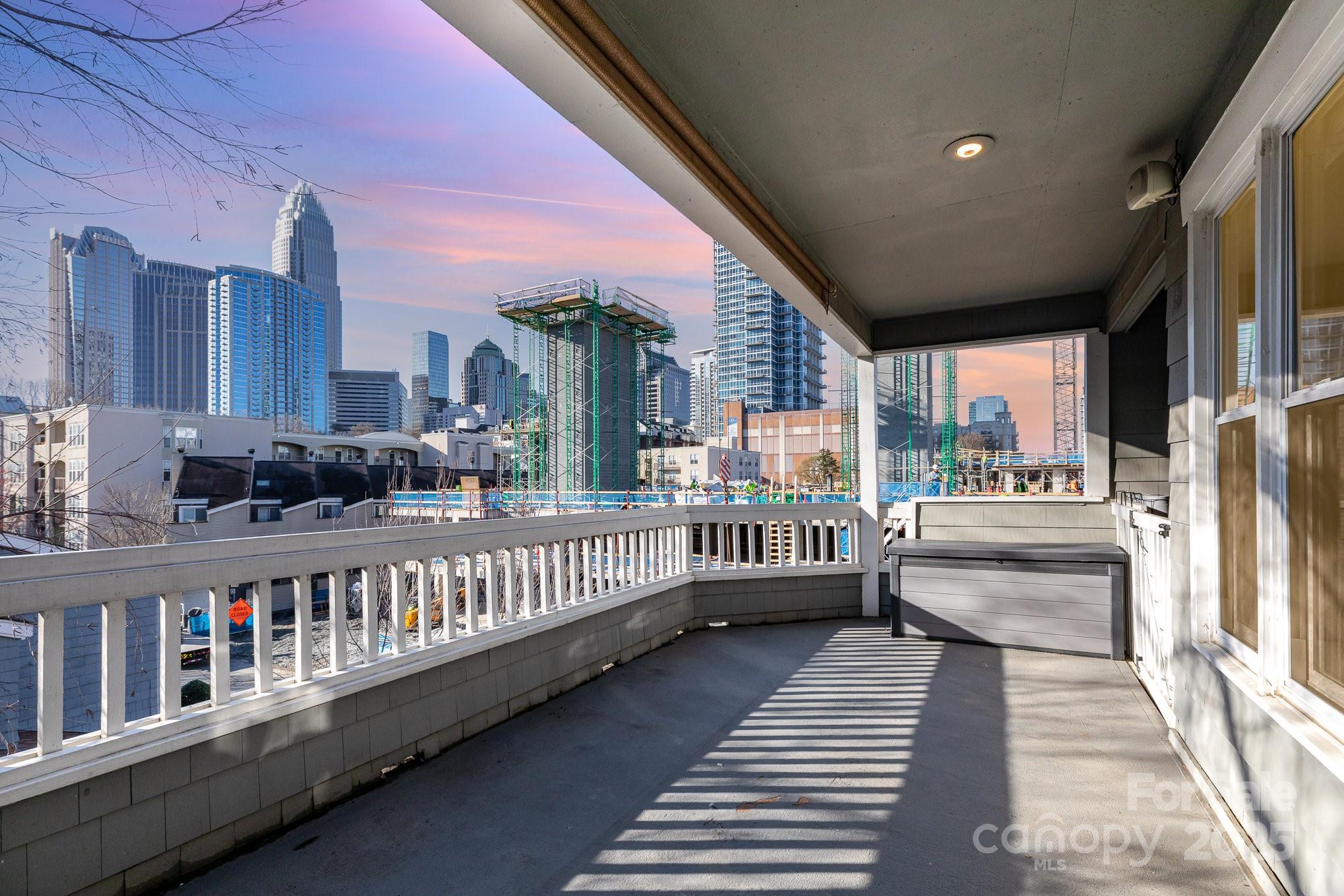 433 West 8th Street Charlotte, NC 28202 - Photo 23 of 25 a view of a balcony with furniture