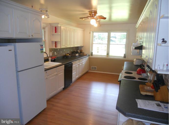 Kitchen with an eating area.