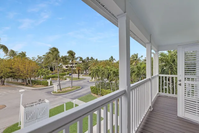a view of a city from a balcony