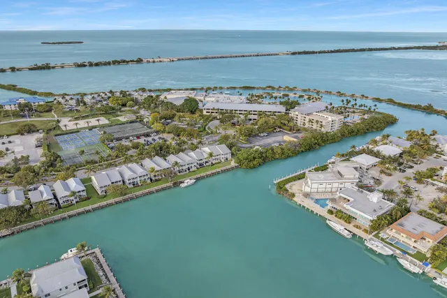 a view of a city with an ocean