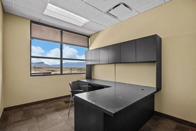 a view of kitchen cabinets window