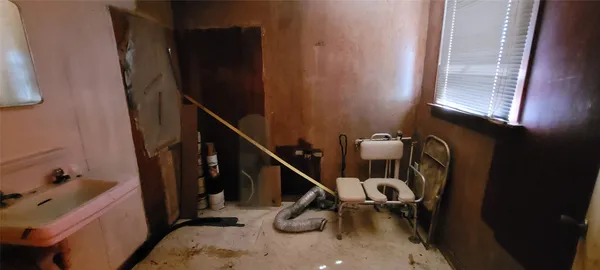 a room with furniture