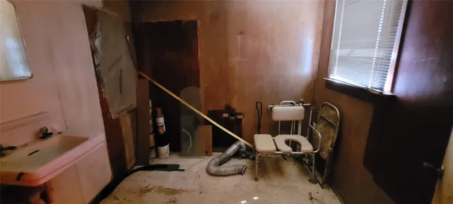 a room with furniture