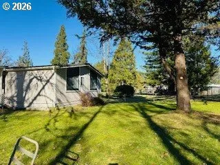 a view of swimming pool with garden