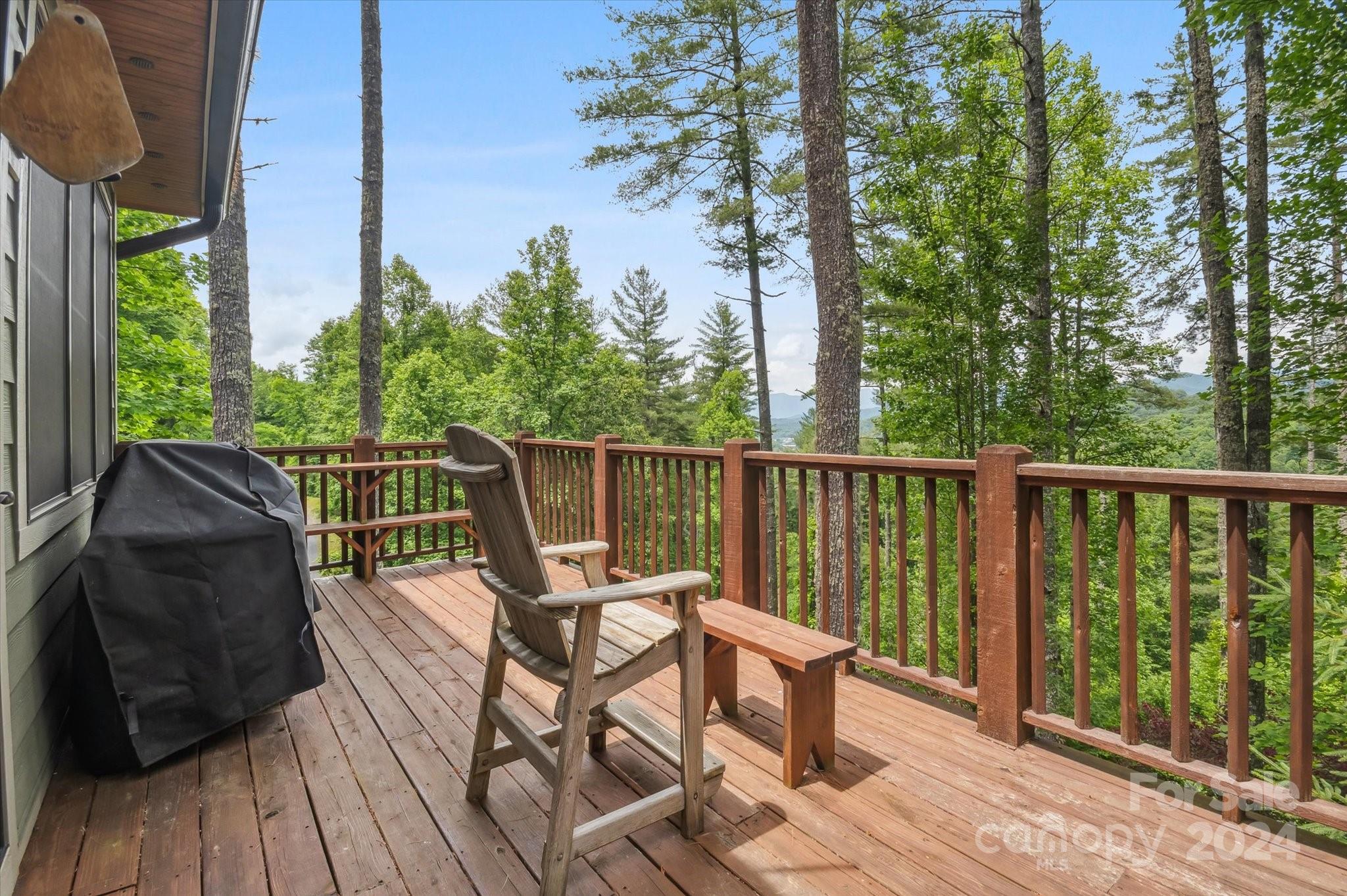 39 Elms Rest Cullowhee, NC 28723 - Photo 14 of 45 a view of a chairs on the deck