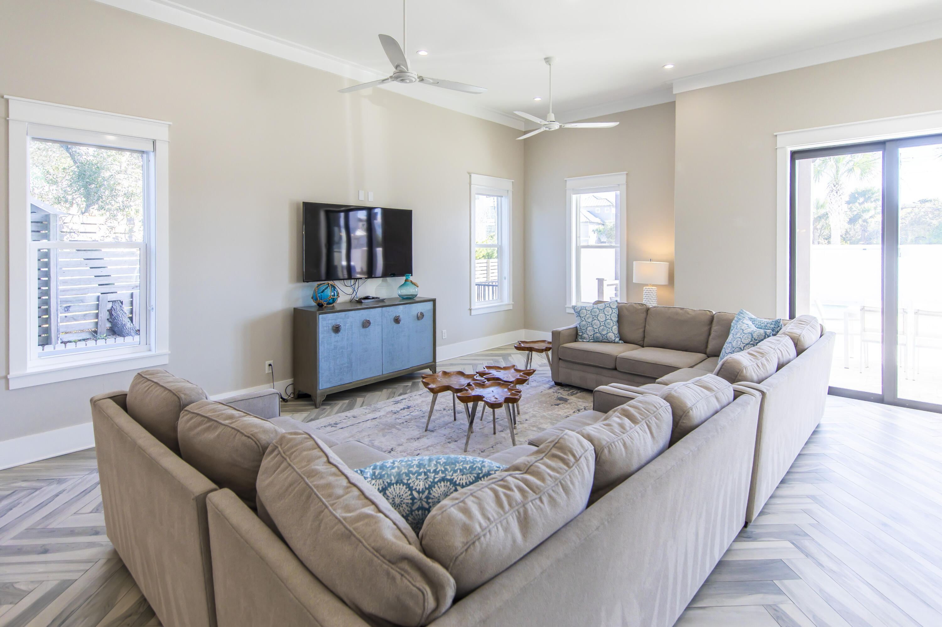 8947 East County Highway 30A Inlet Beach, FL 32461 - Photo 15 of 69 a living room with furniture fireplace and a window