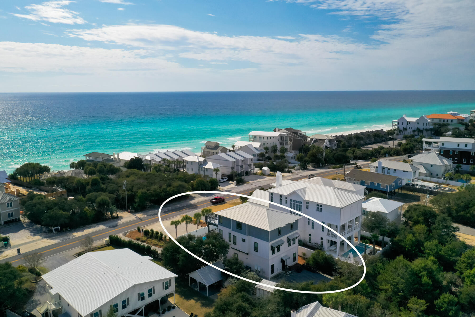 8947 East County Highway 30A Inlet Beach, FL 32461 - Photo 49 of 55 an aerial view of multiple house