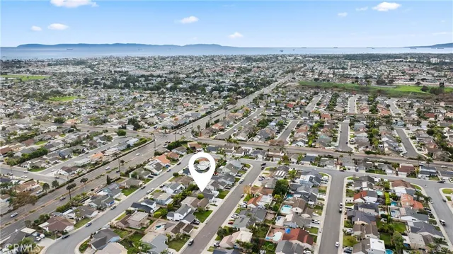 an aerial view of a city