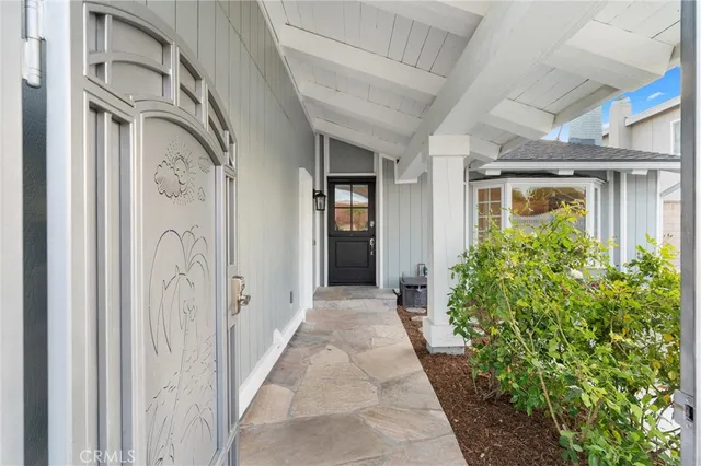 a view of a entryway door front of house