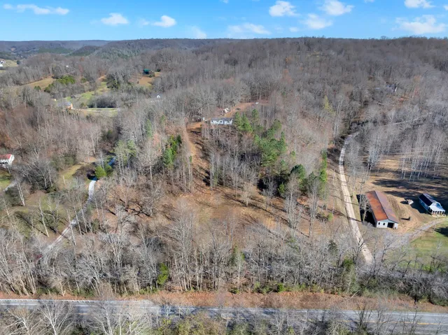 an aerial view of a houses