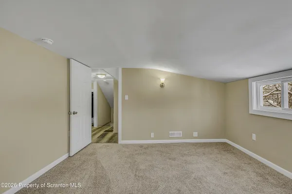 a view of an empty room
