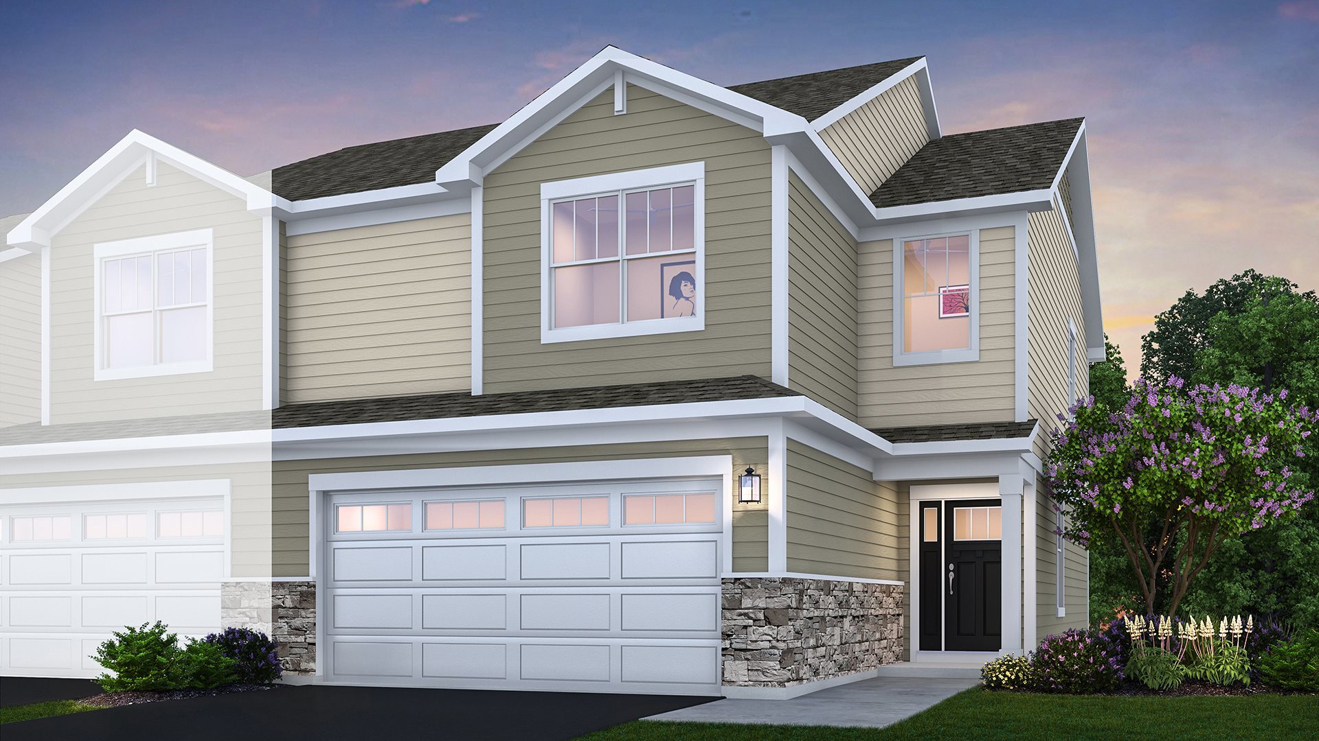 1033 Alluvial Way South Elgin, IL 60177 - Photo 1 of 18 a front view of a house with garden