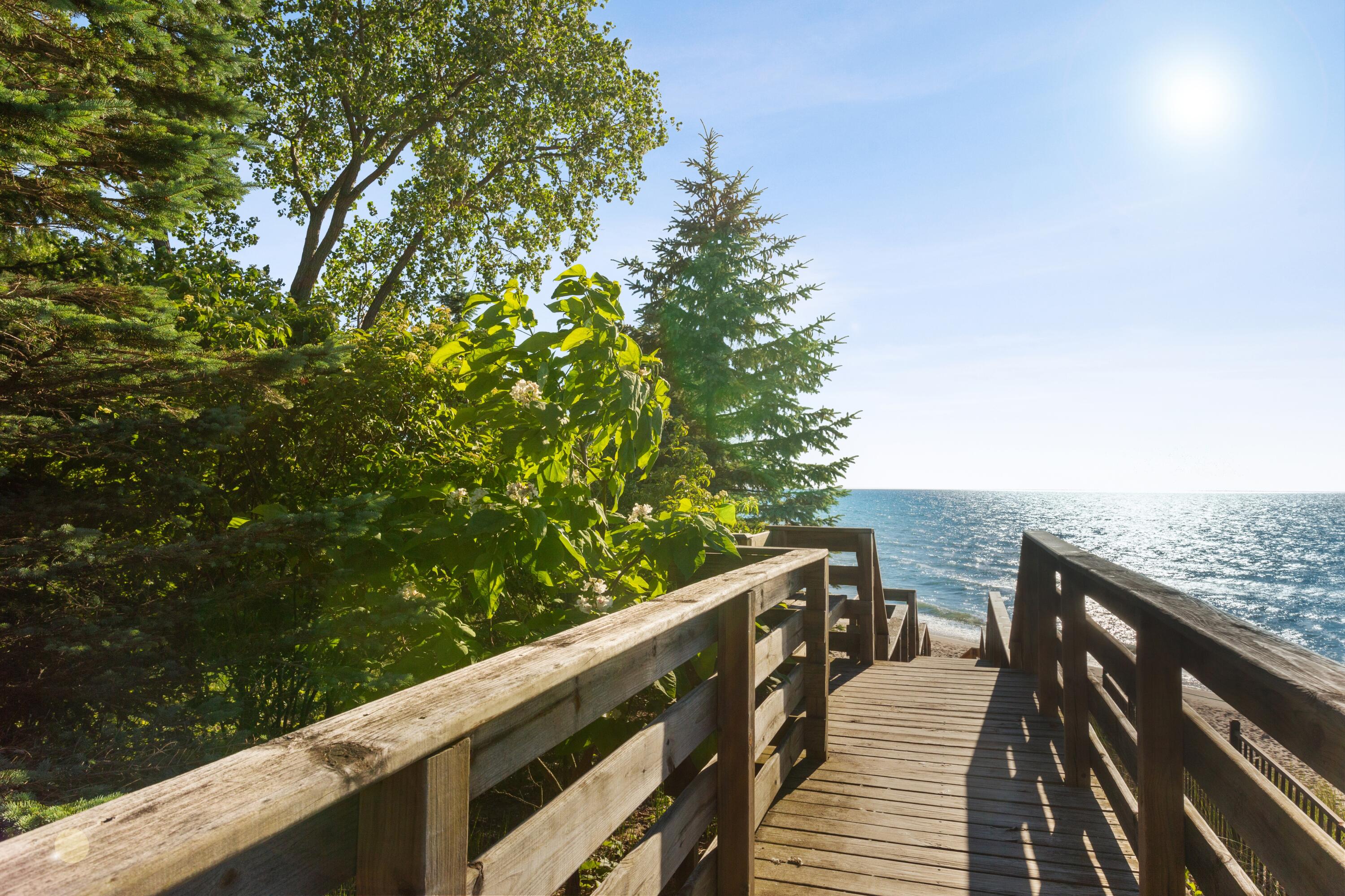 15552 Victor Road, Unit 3 Union Pier, MI 49129 - Photo 4 of 20 Stairs to beach