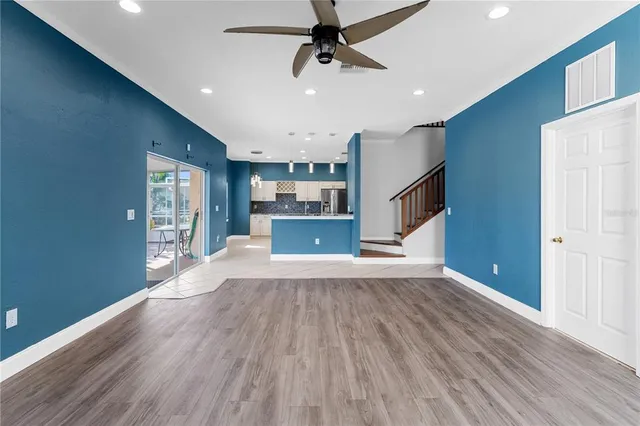 a view of an empty room