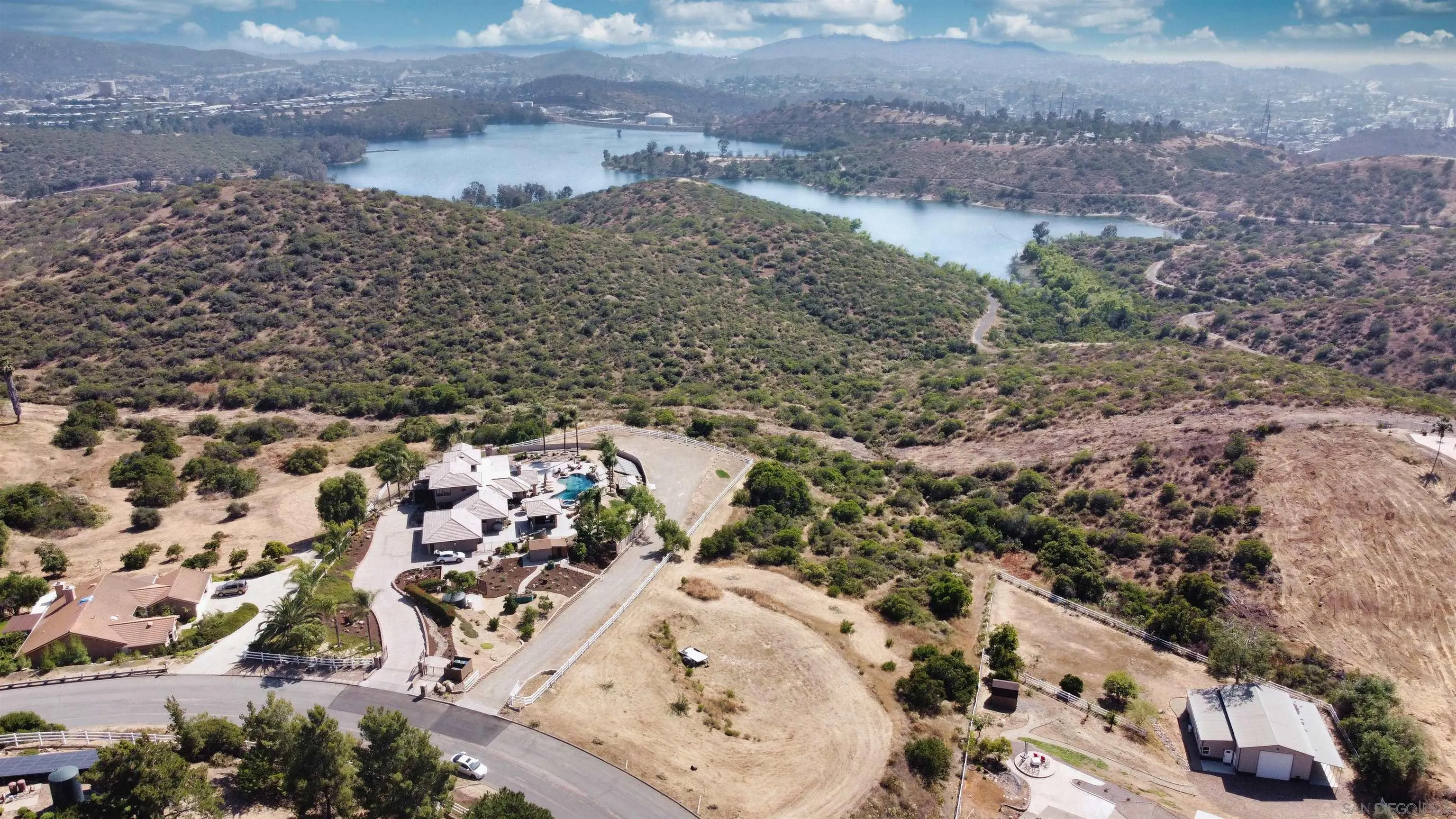 15530 Sleepy Creek Road El Cajon, CA 92021 - Photo 12 of 14 an aerial view of a house with a yard