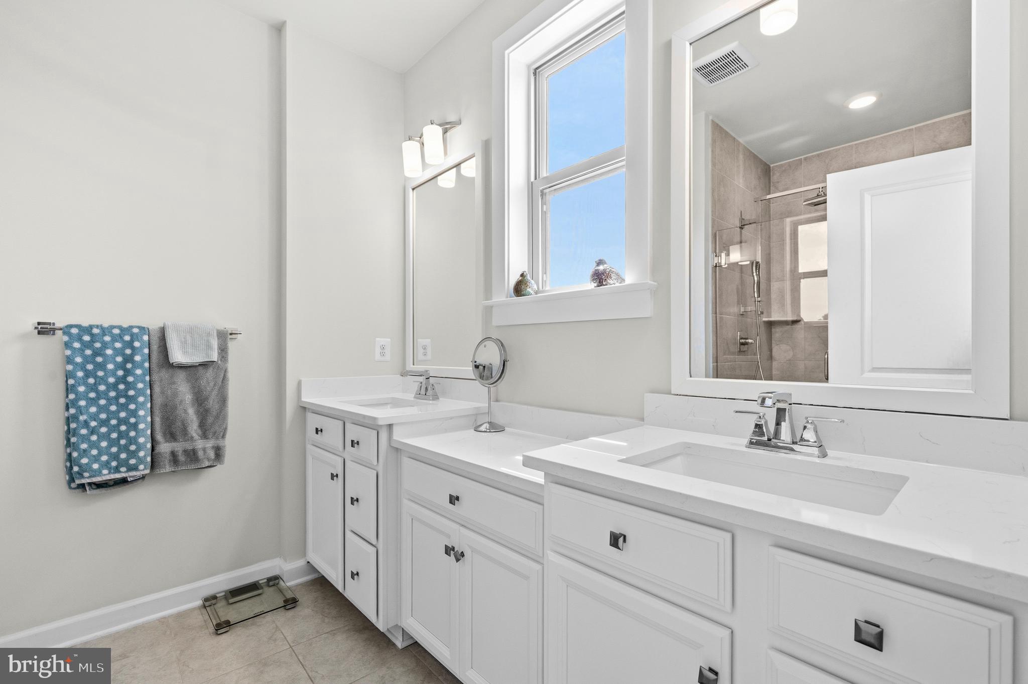 103 Brown Branch Road Laurel, MD 20708 - Photo 17 of 35 a bathroom with double sink and a mirror