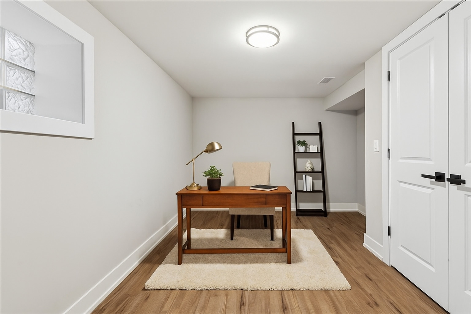 8404 South Carpenter Street Chicago, IL 60620 - Photo 16 of 21 a workspace with furniture and wooden floor