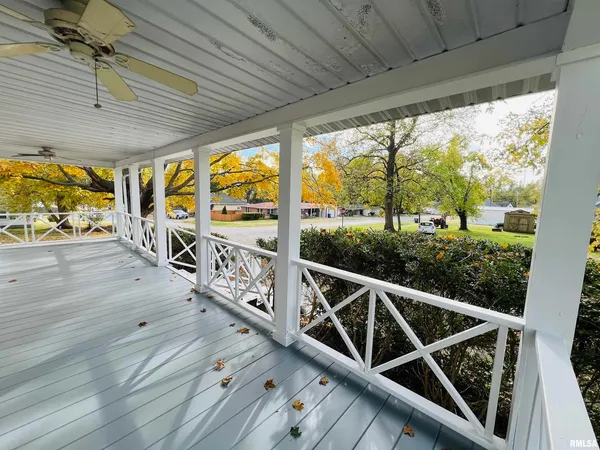 a view of a balcony